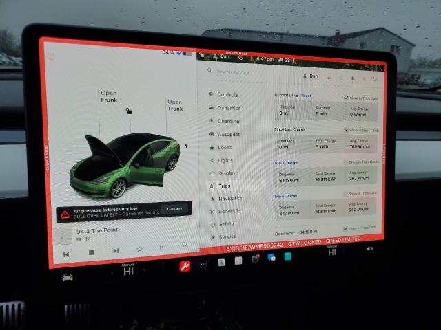 Photo 9 from auction – 2021 TESLA MODEL 3 with VIN 5YJ3E1EA9MF906242