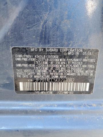 Photo 14 from auction – 2019 SUBARU CROSSTREK with VIN JF2GTACC5K8217082
