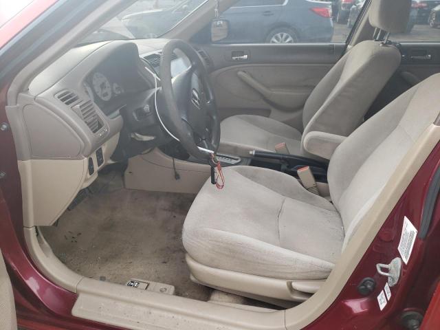 Photo 7 from auction – 2002 HONDA CIVIC LX with VIN 2HGES16582H534565
