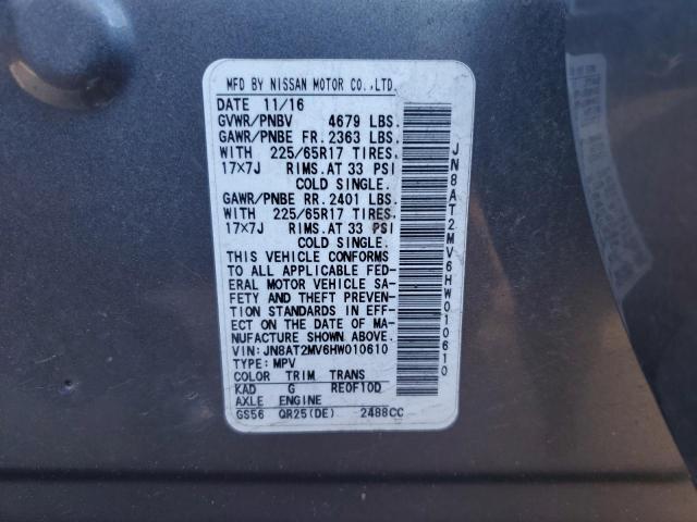 Photo 14 from auction – 2017 NISSAN ROGUE S with VIN JN8AT2MV6HW010610