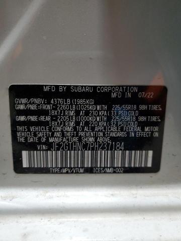 Photo 14 from auction – 2023 SUBARU CROSSTREK with VIN JF2GTHNC7PH237184