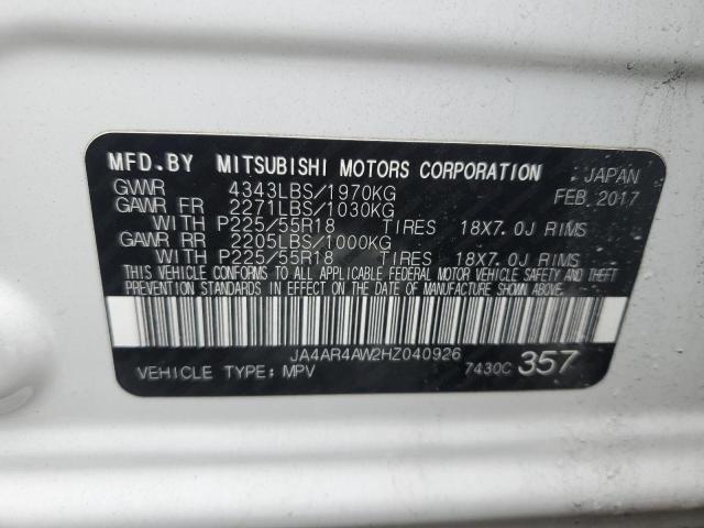 Photo 14 from auction – 2017 MITSUBISHI OUTLANDER with VIN JA4AR4AW2HZ040926
