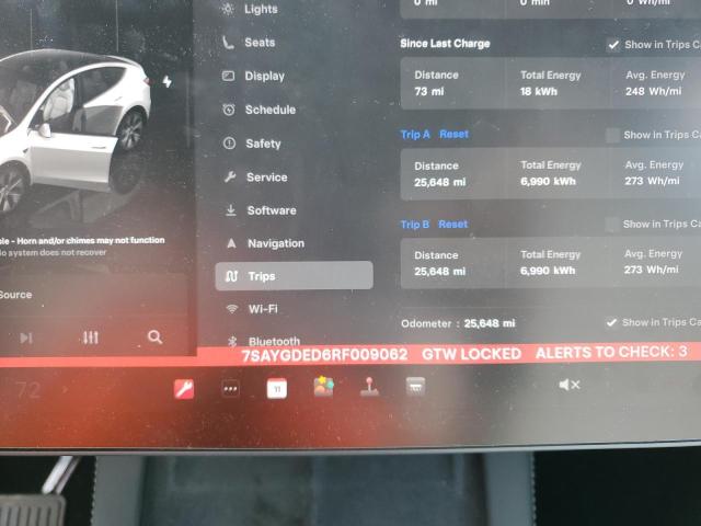 Photo 9 from auction – 2024 TESLA MODEL Y with VIN 7SAYGDED6RF009062