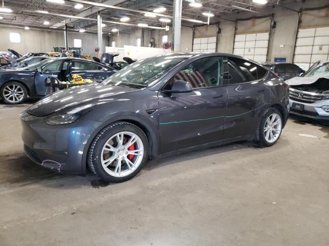 TESLA MODEL Y 2021 with VIN 5YJYGDEF0MF243558 - Photo from auction