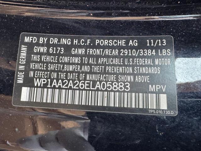 Photo 10 from auction – 2014 PORSCHE CAYENNE with VIN WP1AA2A26ELA05883