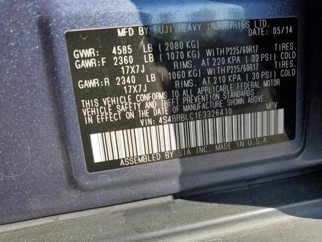 Снимка 14 от търг – 2014 SUBARU OUTBACK 2. с VIN 4S4BRBLC1E3326410