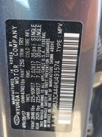 Photo 14 from auction – 2017 HYUNDAI TUCSON LIM with VIN KM8J3CA44HU491574