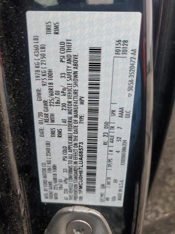 Photo 14 from auction – 2020 FORD ESCAPE SEL with VIN 1FMCU0H67LUA68573