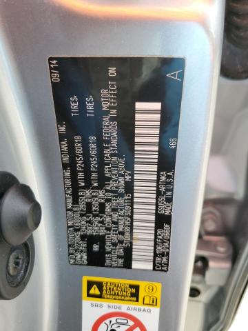 Photo 14 from auction – 2015 TOYOTA HIGHLANDER with VIN 5TDBKRFH5FS091115