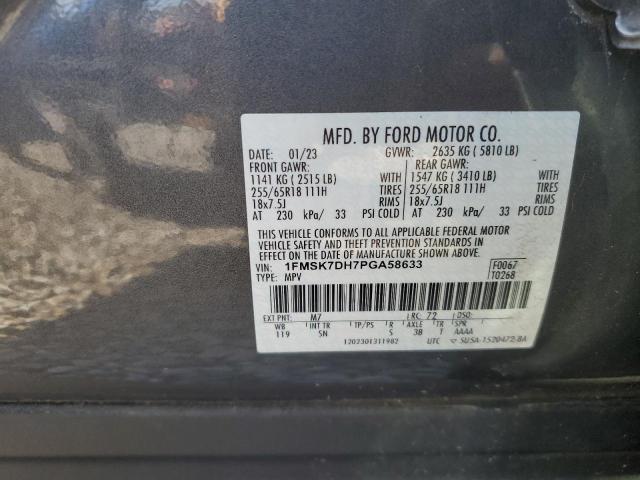 Photo 14 from auction – 2023 FORD EXPLORER X with VIN 1FMSK7DH7PGA58633