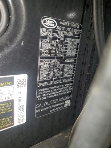 Photo 14 from auction – 2020 LAND ROVER RANGE ROVE with VIN SALYK2EX2LA242696