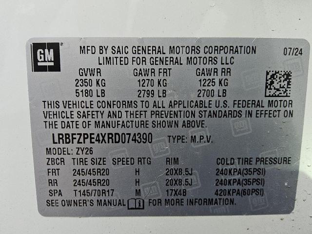 Photo 14 from auction – 2024 BUICK ENVISION E with VIN LRBFZPE4XRD074390