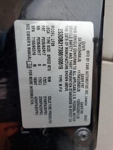 Photo 14 from auction – 2008 SUZUKI XL7 with VIN 2S3DB217386100519
