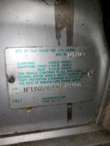 Photo 14 from auction – 2004 SUBARU FORESTER 2 with VIN JF1SG69614H704400