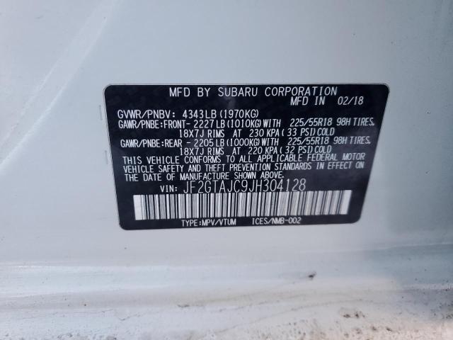 Photo 14 from auction – 2018 SUBARU CROSSTREK with VIN JF2GTAJC9JH304128