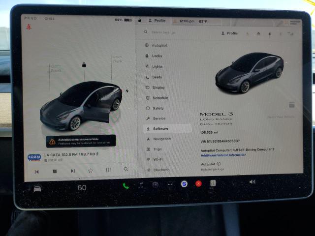 Photo 9 from auction – 2022 TESLA MODEL 3 with VIN 5YJ3E1EB4NF305007