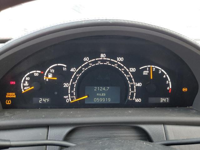 Photo 9 from auction – 2002 MERCEDES-BENZ CL 600 with VIN WDBPJ78J32A026038