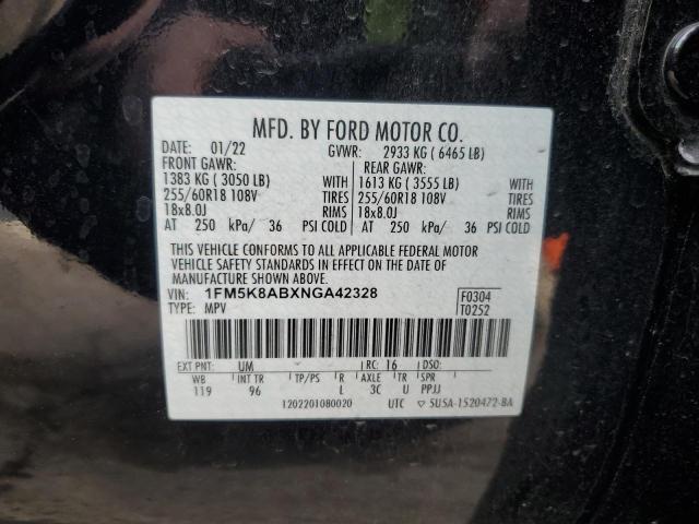 Photo 14 from auction – 2022 FORD EXPLORER P with VIN 1FM5K8ABXNGA42328