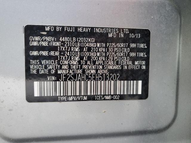 Photo 14 from auction – 2014 SUBARU FORESTER 2 with VIN JF2SJAHC5EH513202