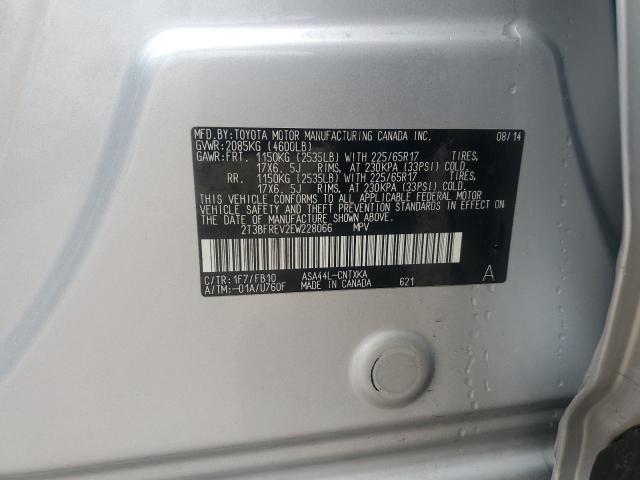 Фото 14 с аукциона – 2014 TOYOTA RAV4 LE с VIN 2T3BFREV2EW228066