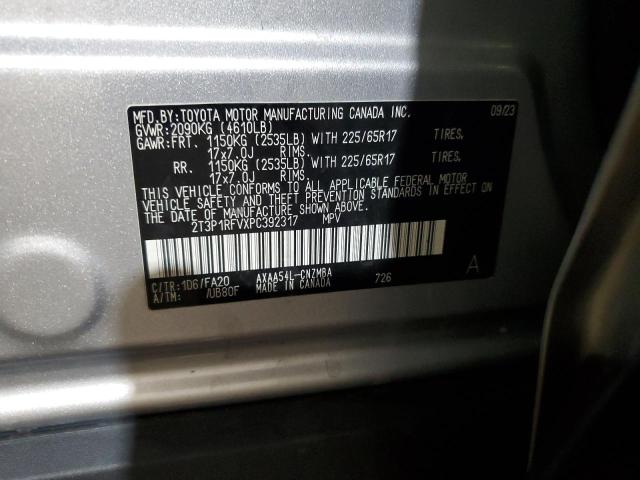 Photo 14 from auction – 2023 TOYOTA RAV4 XLE with VIN 2T3P1RFVXPC392317