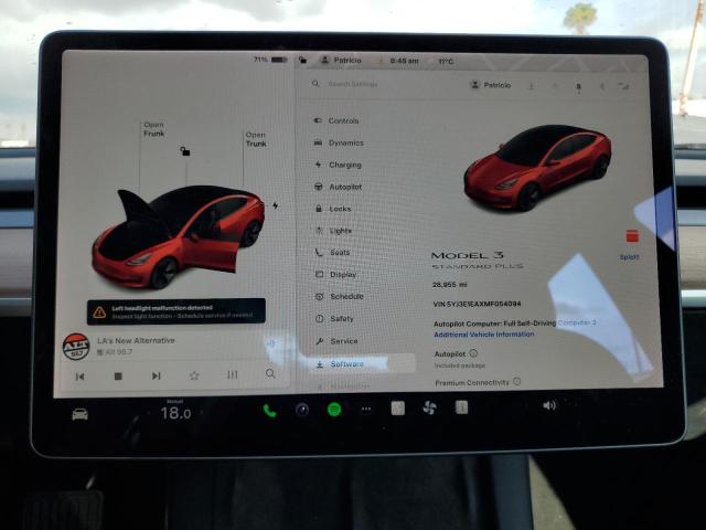 Снимка 9 от търг – 2021 TESLA MODEL 3 с VIN 5YJ3E1EAXMF054094