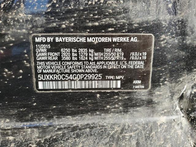 Photo 14 from auction – 2016 BMW X5 XDRIVE3 with VIN 5UXKR0C54G0P29925