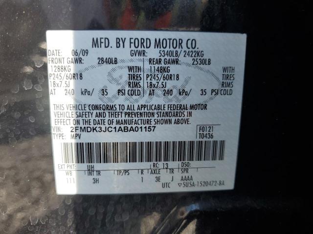 Photo 14 from auction – 2010 FORD EDGE SEL with VIN 2FMDK3JC1ABA01157