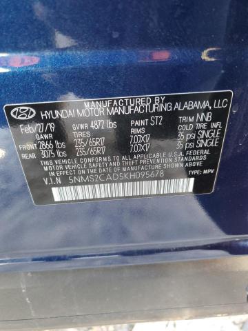 Photo 14 from auction – 2019 HYUNDAI SANTA FE S with VIN 5NMS2CAD5KH095678