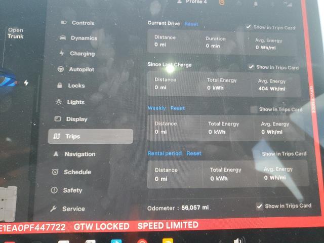 Photo 9 from auction – 2023 TESLA MODEL 3 with VIN 5YJ3E1EA0PF447722