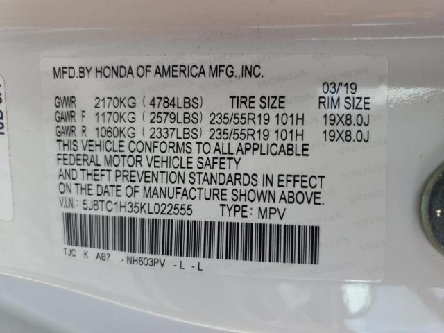 Photo 14 from auction – 2019 ACURA RDX with VIN 5J8TC1H35KL022555