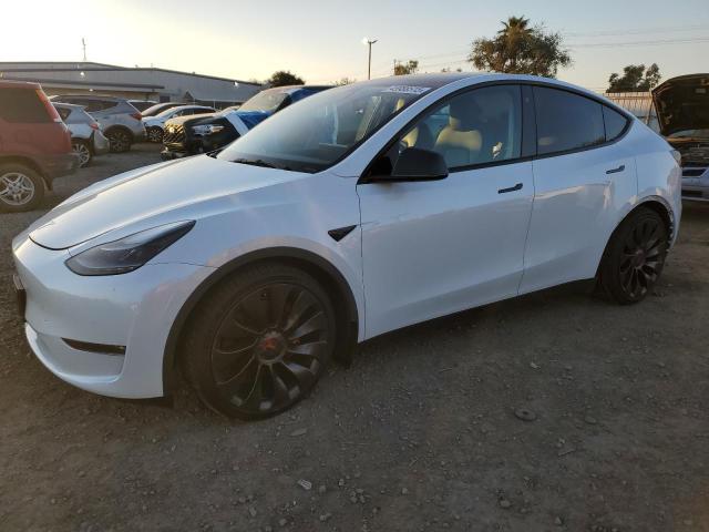 TESLA MODEL Y 2022 with VIN 7SAYGDEFXNF389602 - Photo from auction