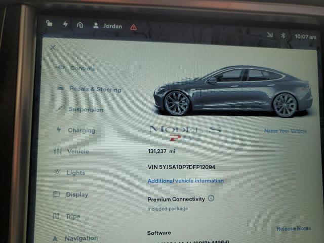 Photo 9 from auction – 2013 TESLA MODEL S with VIN 5YJSA1DP7DFP12094