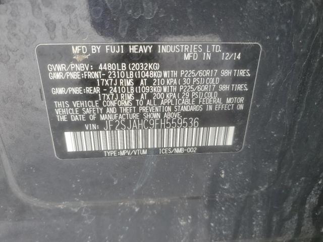 Photo 14 from auction – 2015 SUBARU FORESTER 2 with VIN JF2SJAHC9FH559536