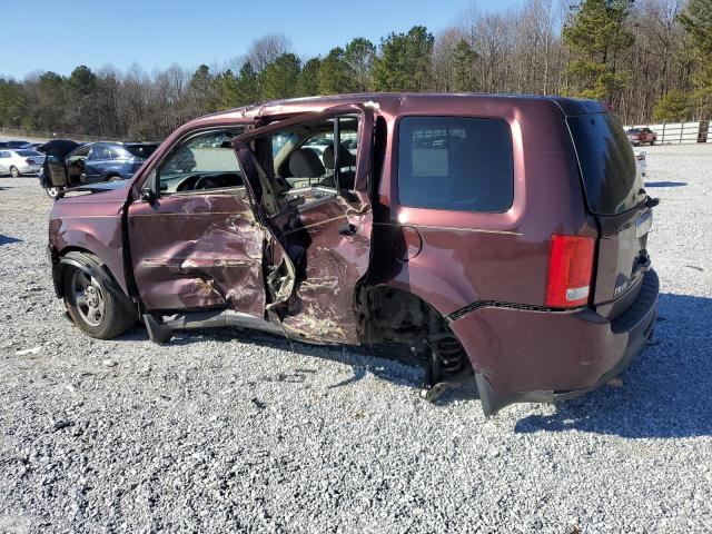 Photo 2 from auction – 2012 HONDA PILOT LX with VIN 5FNYF3H29CB037210