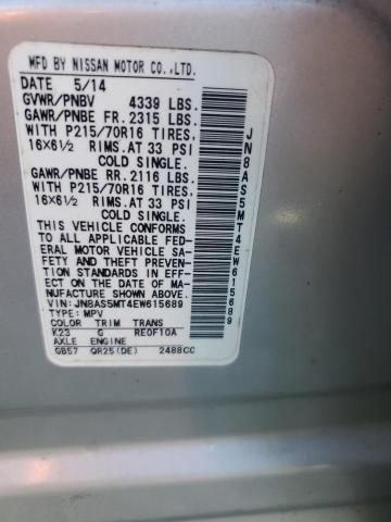 Photo 14 from auction – 2014 NISSAN ROGUE SELE with VIN JN8AS5MT4EW615689