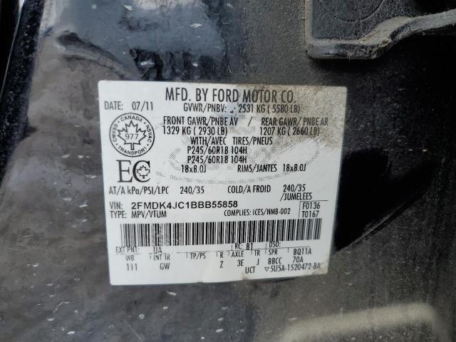 Photo 14 from auction – 2011 FORD EDGE SEL with VIN 2FMDK4JC1BBB55858