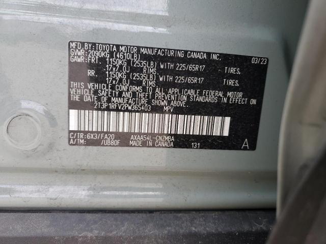 Photo 14 from auction – 2023 TOYOTA RAV4 XLE with VIN 2T3P1RFV2PW365403