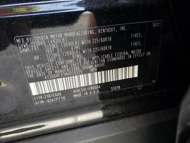 Photo 14 from auction – 2021 TOYOTA RAV4 LIMIT with VIN 4T3D6RFV1MU059325