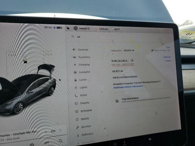 Снимка 9 от търг – 2018 TESLA MODEL 3 с VIN 5YJ3E1EB0JF083155