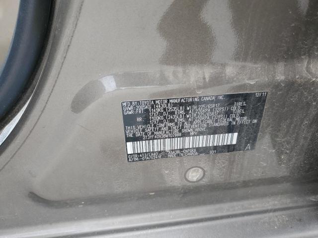 Photo 14 from auction – 2011 TOYOTA RAV4 LIMIT with VIN 2T3YF4DV3BW102888