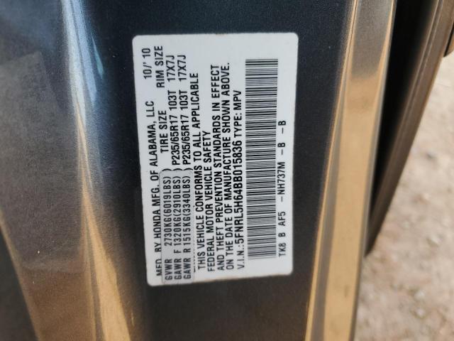 Photo 14 from auction – 2011 HONDA ODYSSEY EX with VIN 5FNRL5H64BB015836