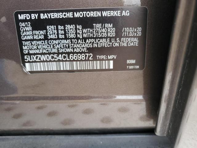 Photo 14 from auction – 2012 BMW X5 XDRIVE3 with VIN 5UXZW0C54CL669872