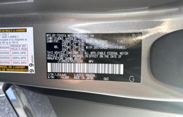 Photo 10 from auction – 2024 LEXUS GX 550 LUX with VIN JTJVBCDX7R5010045
