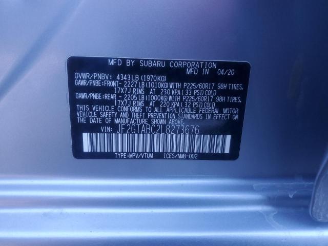 Photo 14 from auction – 2020 SUBARU CROSSTREK with VIN JF2GTABC2L8273676