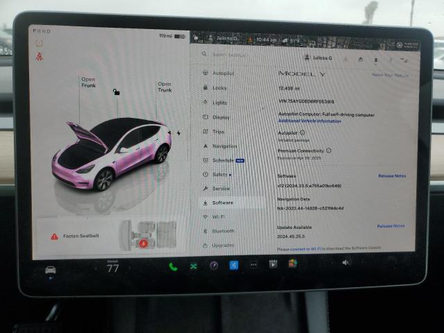 Photo 9 from auction – 2024 TESLA MODEL Y with VIN 7SAYGDED6RF053918