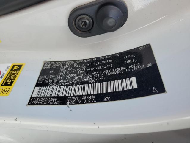 Photo 14 from auction – 2017 TOYOTA HIGHLANDER with VIN 5TDKZRFH3HS518628