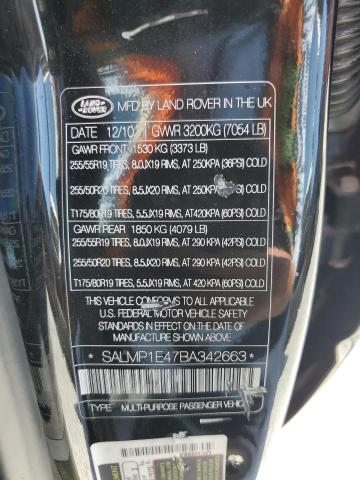 Photo 14 from auction – 2011 LAND ROVER RANGE ROVE with VIN SALMP1E47BA342663