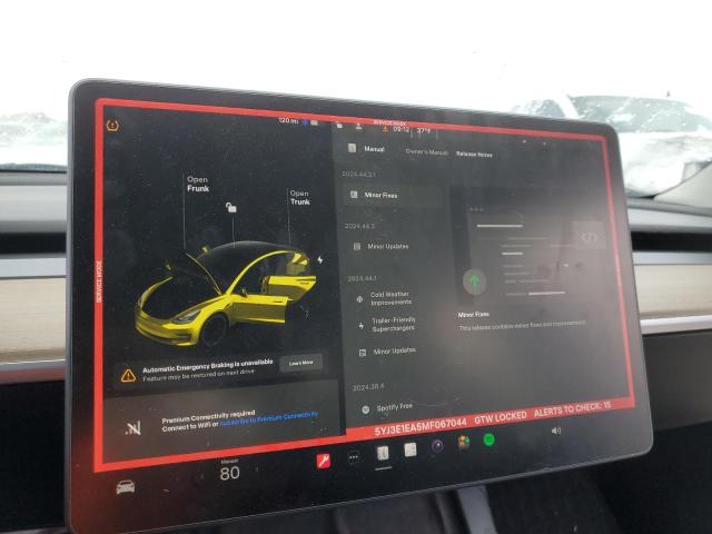 Photo 9 from auction – 2021 TESLA MODEL 3 with VIN 5YJ3E1EA5MF067044