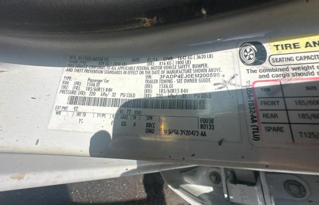 Photo 10 from auction – 2014 FORD FIESTA SE with VIN 3FADP4EJ0EM200599